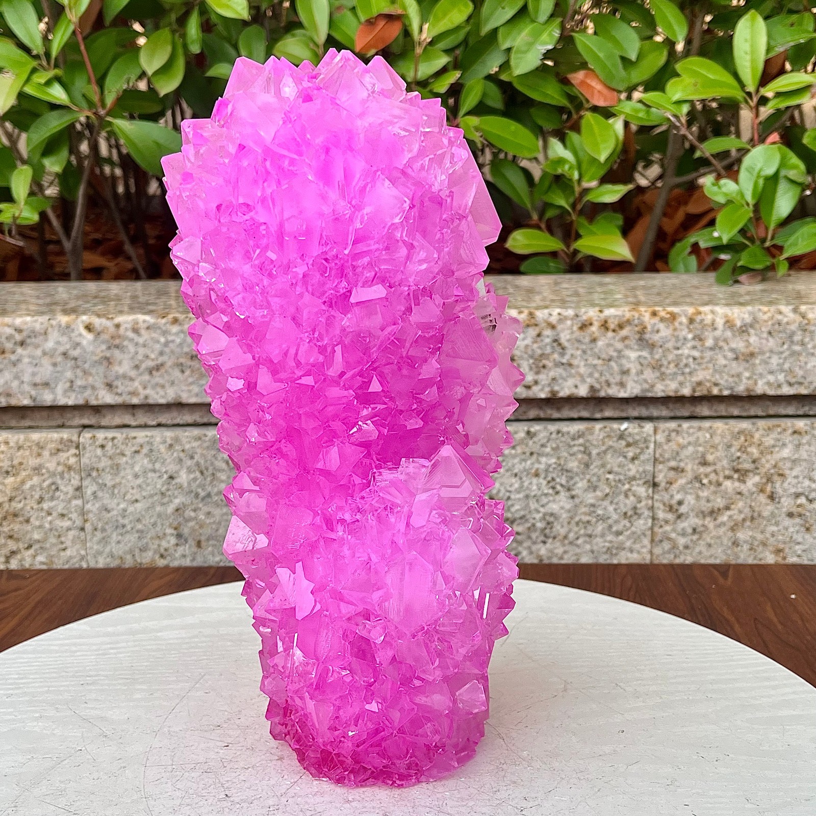 6.87LB Restoration of high-quality pink crystal cluster columnar mineral sampl