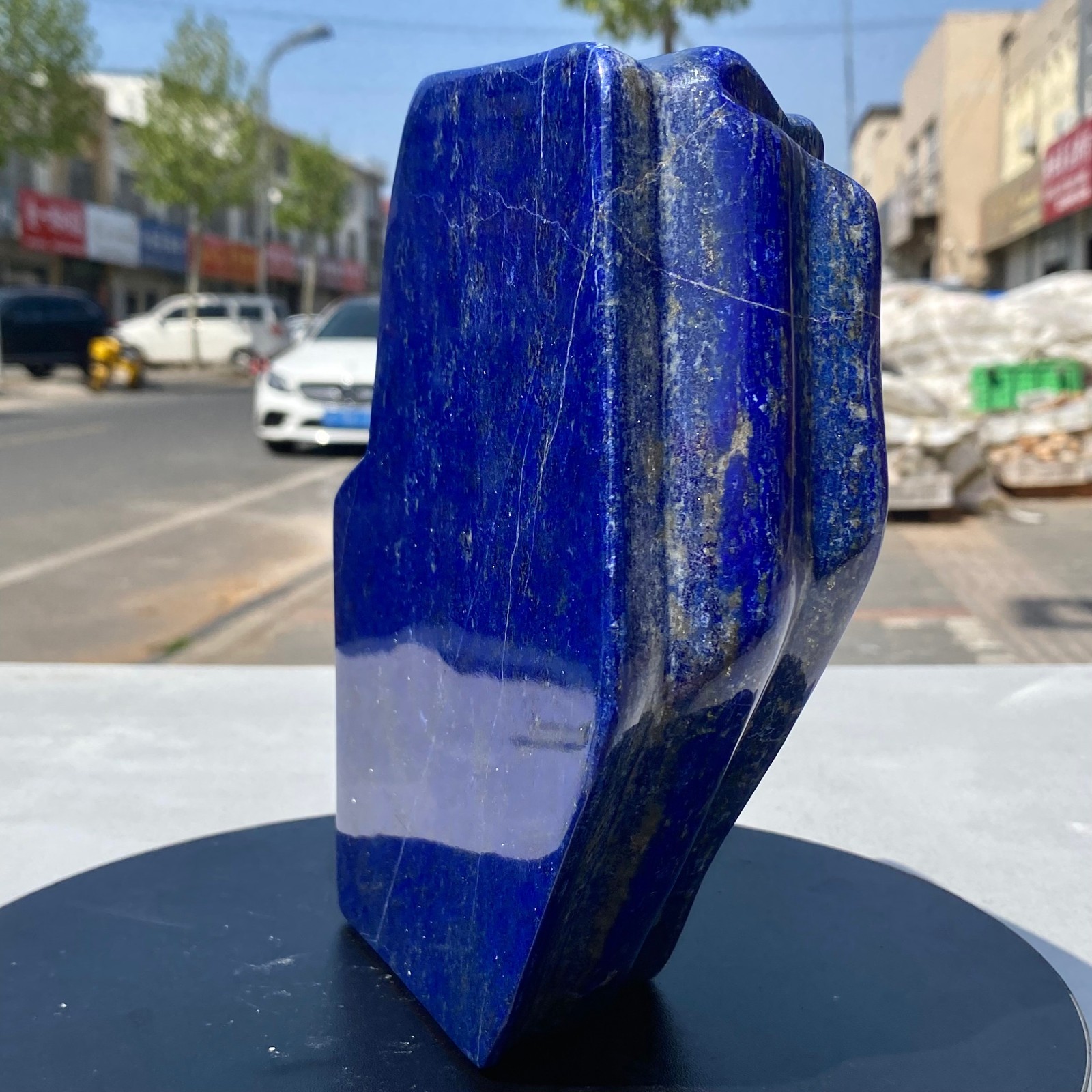7.71LB Natural Stone Lapis Lazuli Freeform Polished Crystal Mineral Specimen