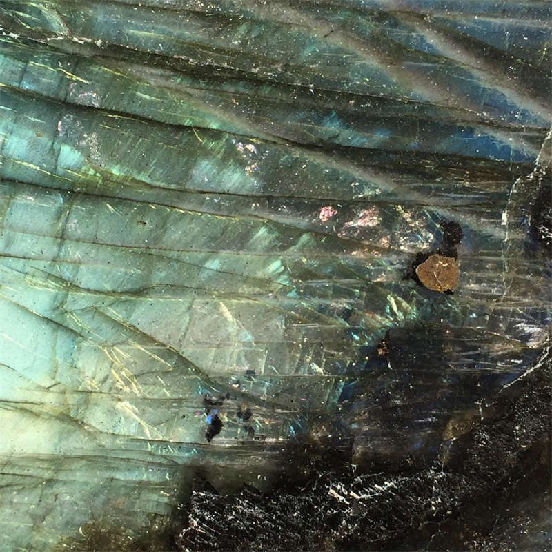 2.11kg Natural Labradorite Quartz Crystal Spectrolite Mineral Reiki healing
