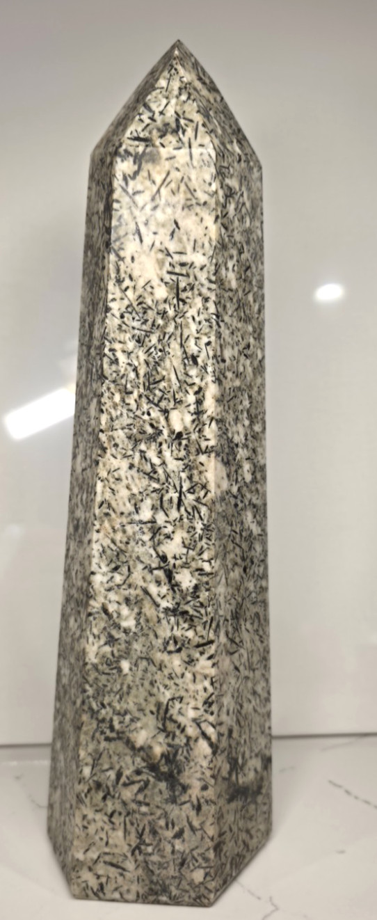 5.8LB 11.5″ Epidote Crystal Tower Obelisk