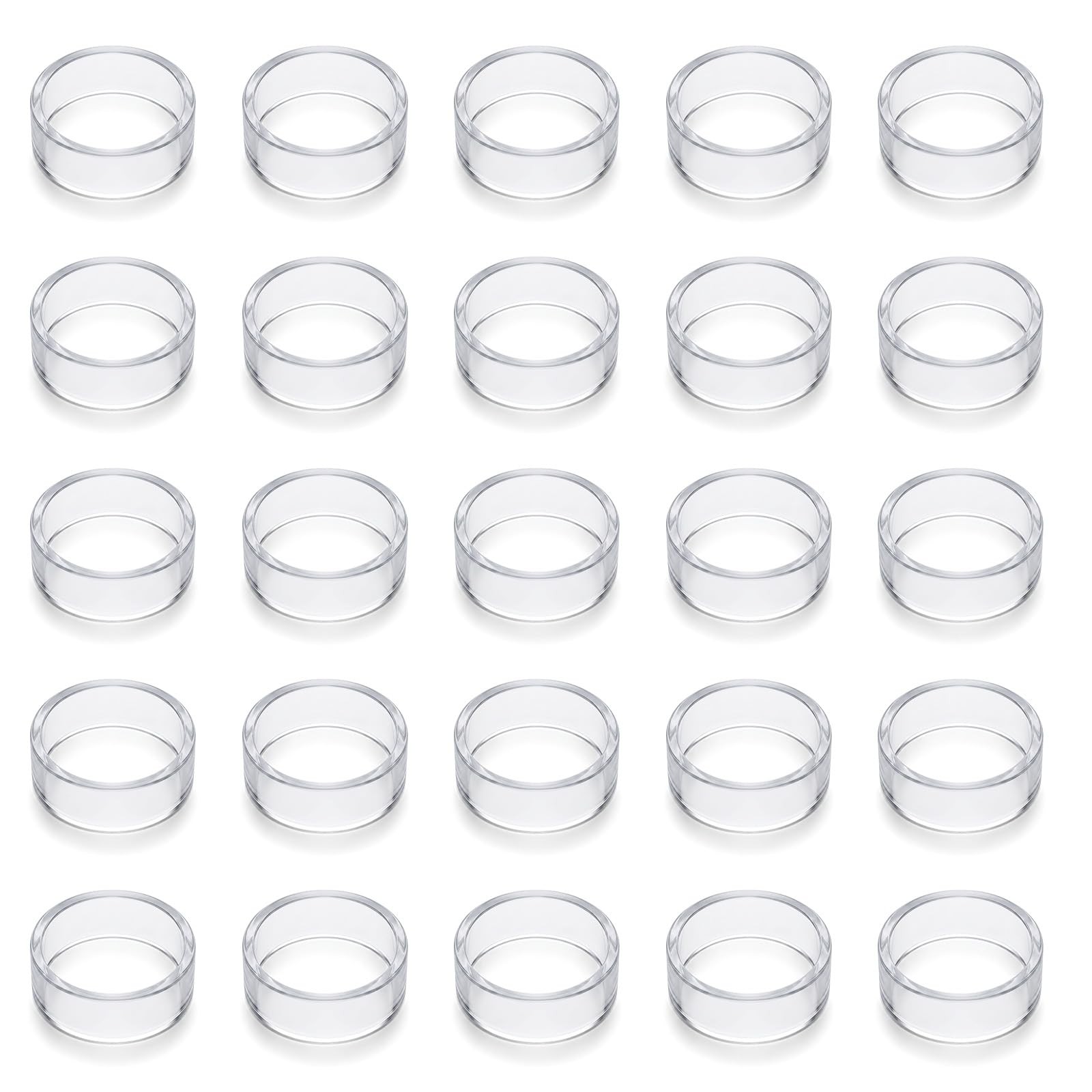 30Pcs Baseball Holder, Clear Acrylic Ball Stand Ring for Display – Sphere Holder