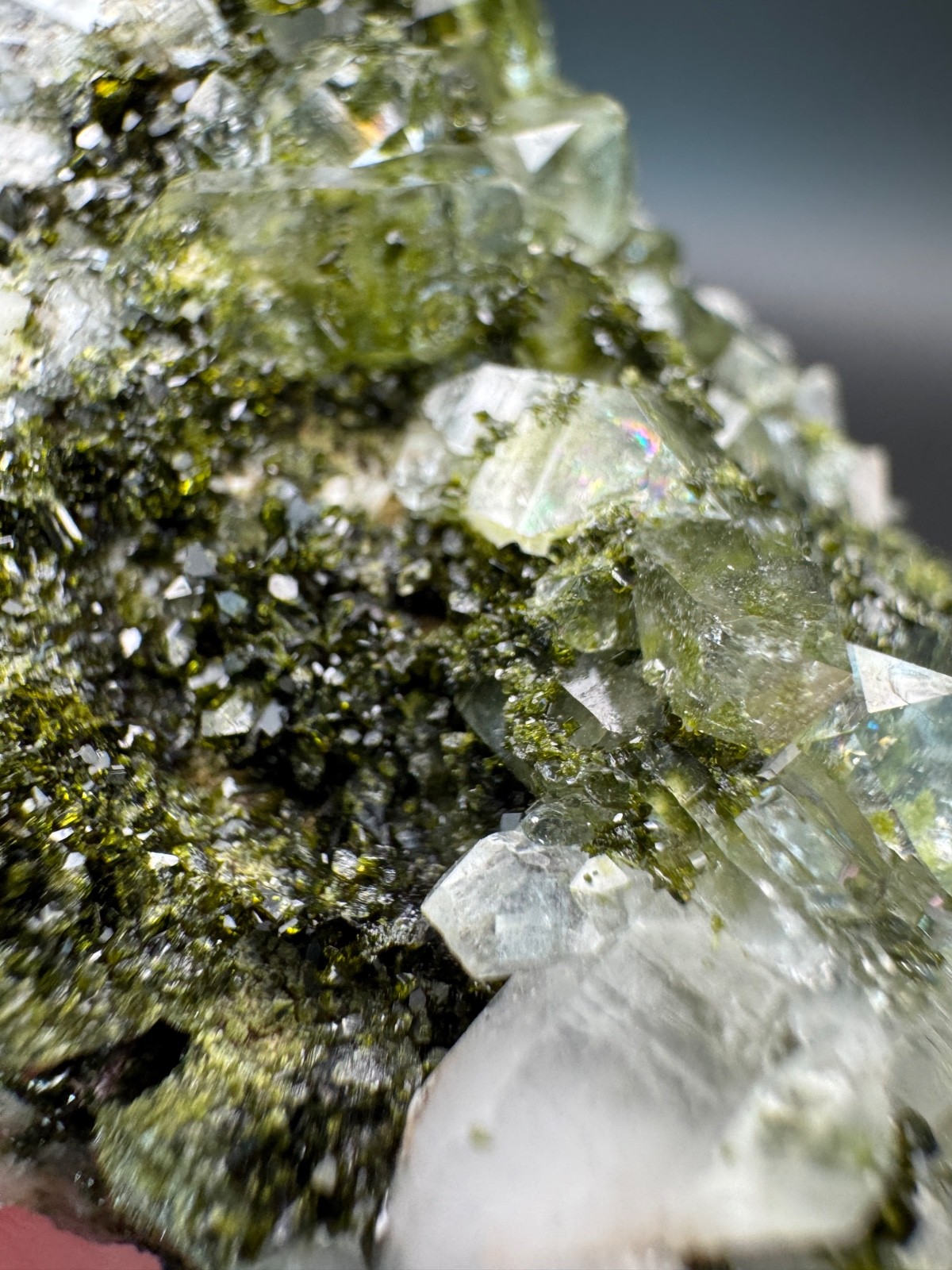 6827 Turkey “Forest” Epidote with Quartz 62g
