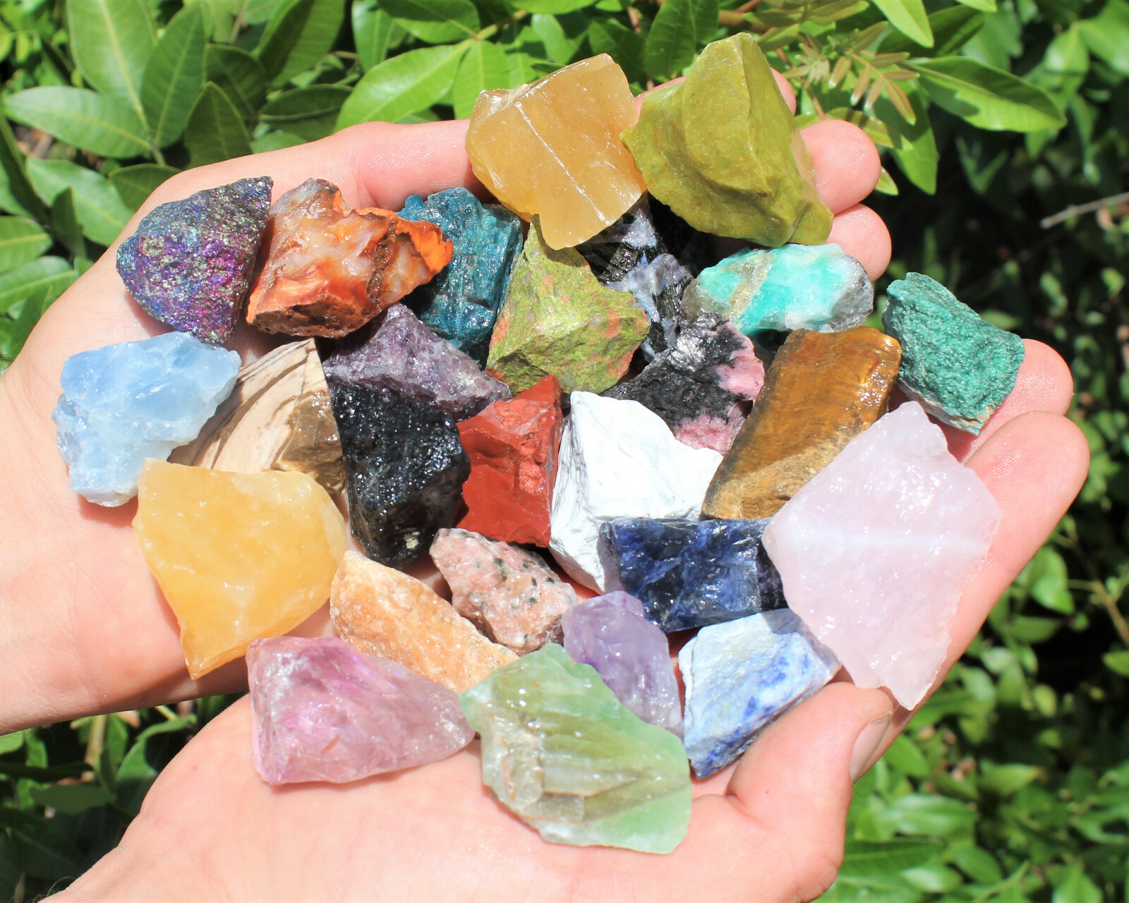 Bulk Mixed Crafters Collection: Gems Crystal Natural Rough Raw 2 lb Lot!