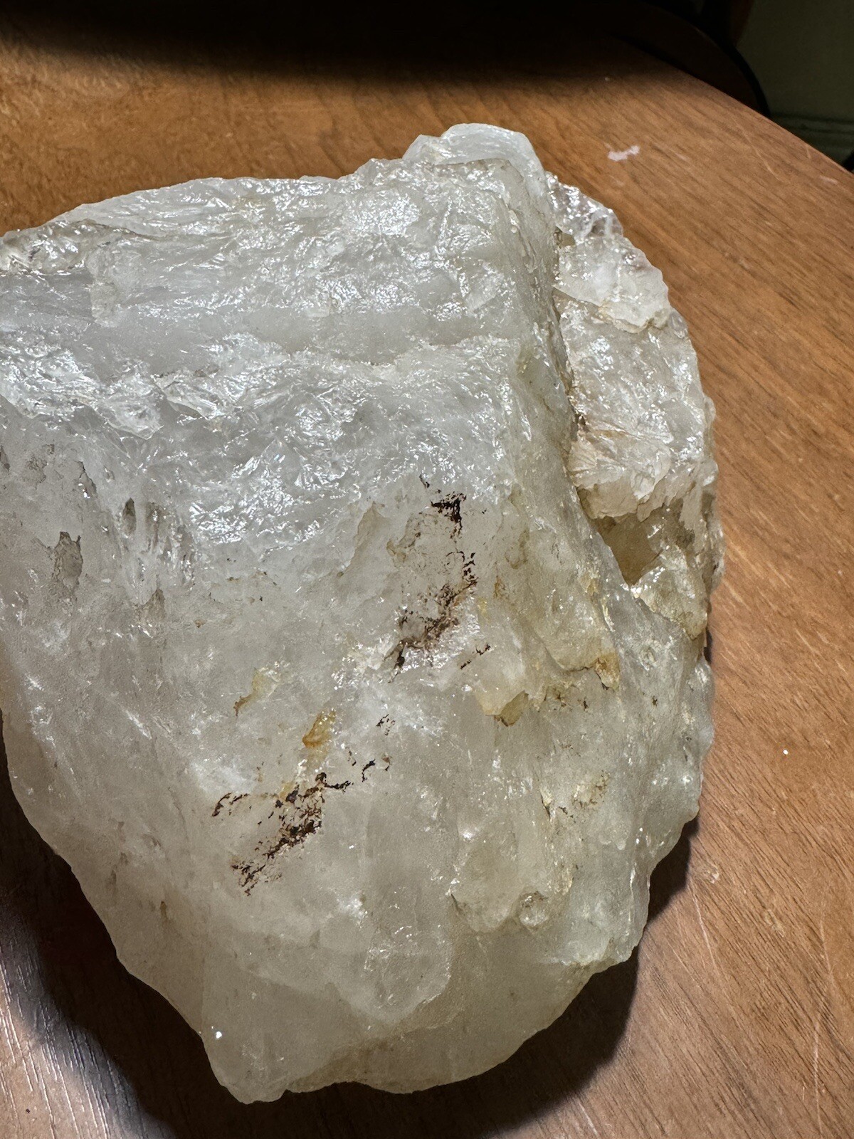 6.6lb Clear Smoky Quartz Crystal Cluster Rainbow Luminescent Rough Specimen