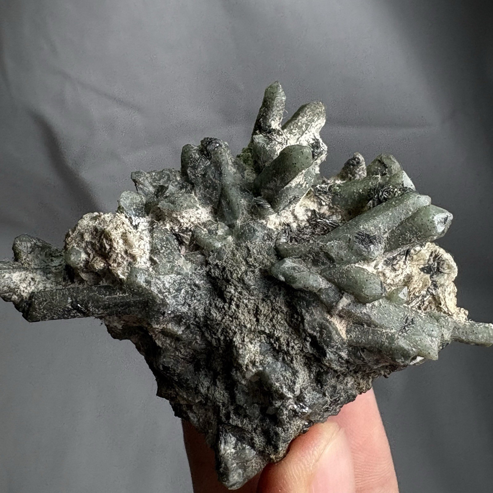 Natural Forest Crystal Green Quartz Cluster Rare Specimen Raw Mineral Heal