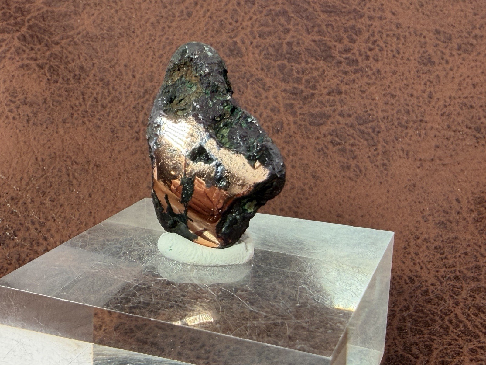 Natural Oxidized Green Glacial Float Copper with Buffed Finish, Michigan 28.3 g
