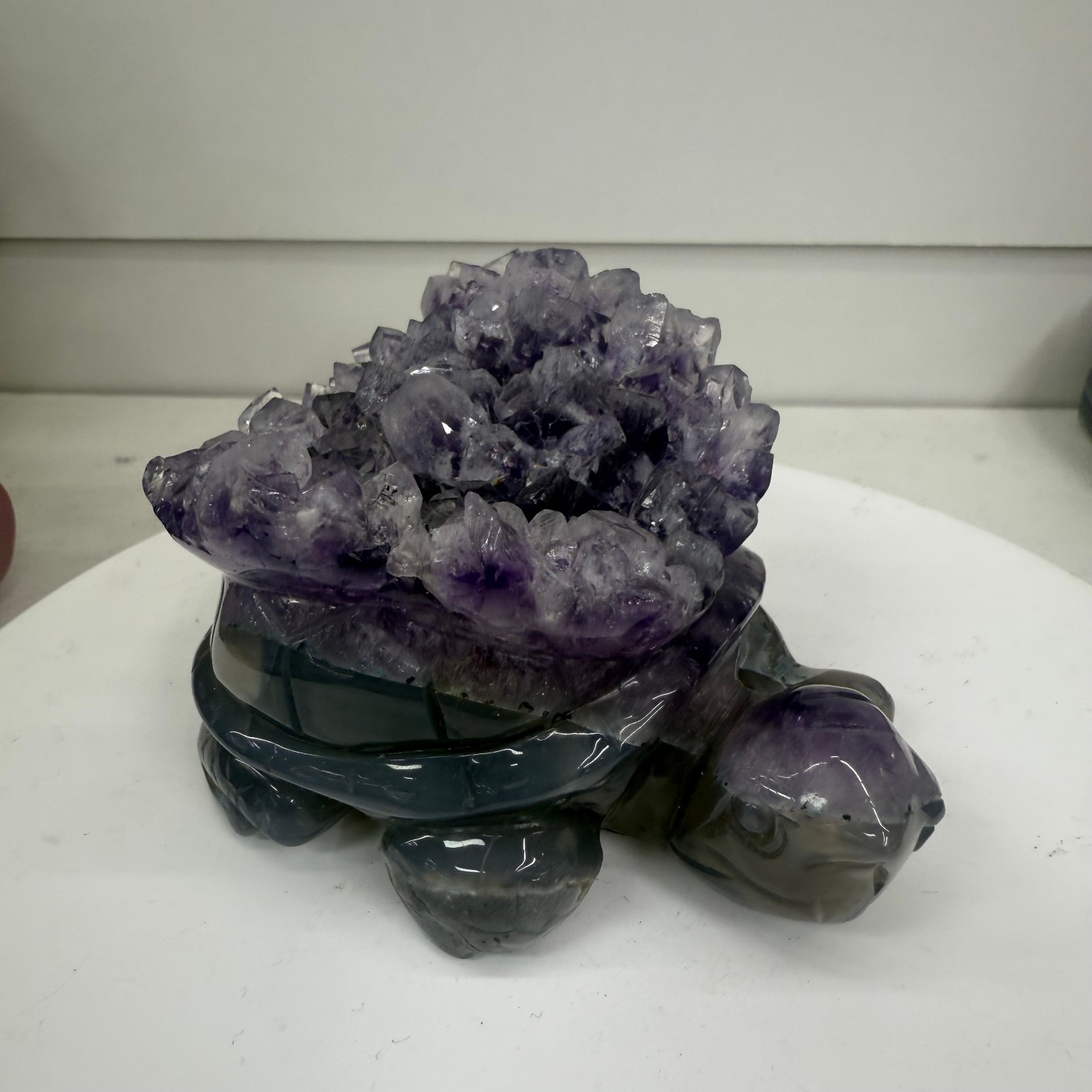 Natural agate carved Turtle quartz crystal Reiki Heal gift random 1pc