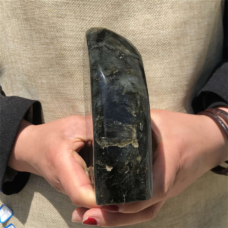 1.52kg Natural Labradorite Quartz Crystal Spectrolite Mineral Reiki healing