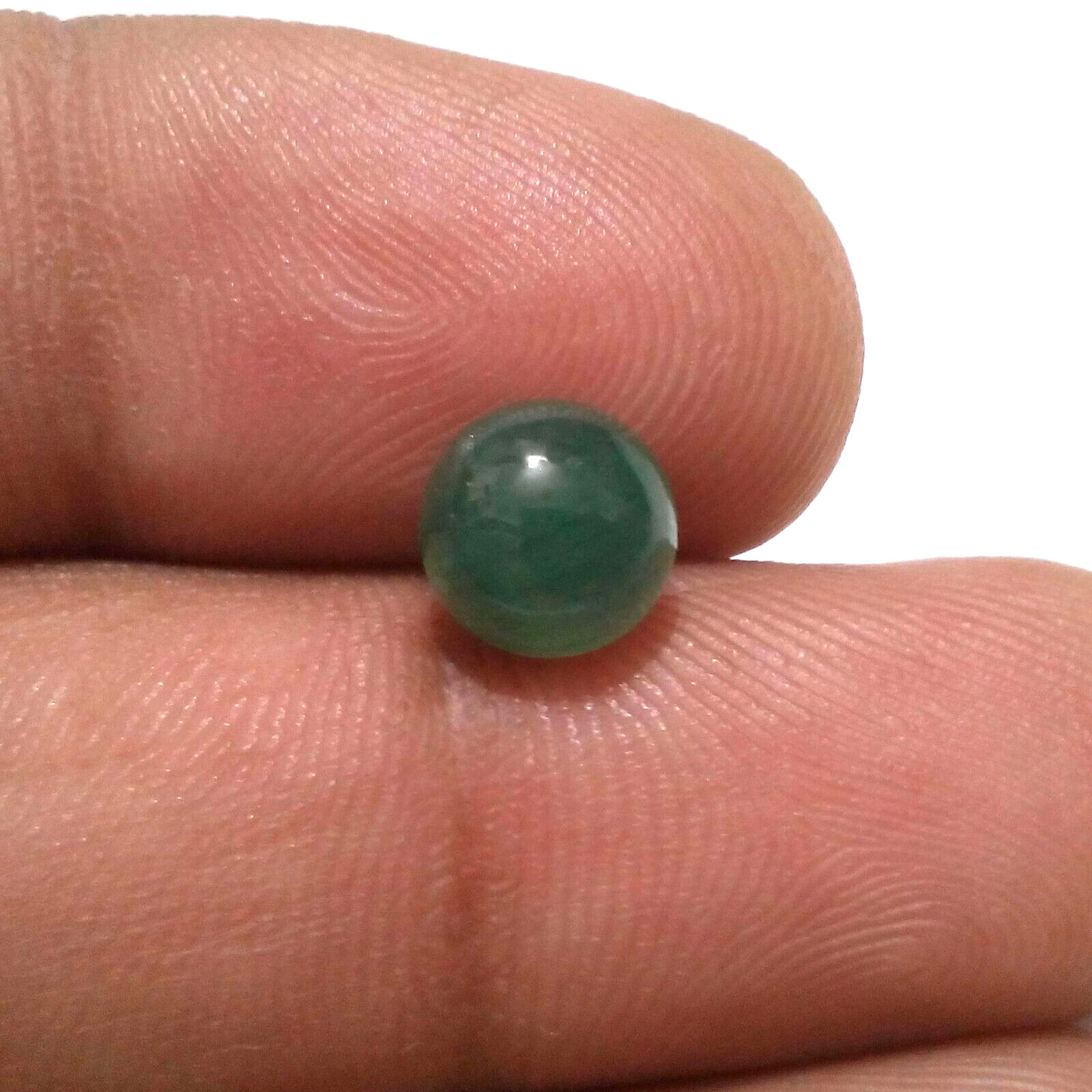 Single Piece Fabulous Top Zambian Emerald Cabochon Round 2.20 Crt Loose Gemstone