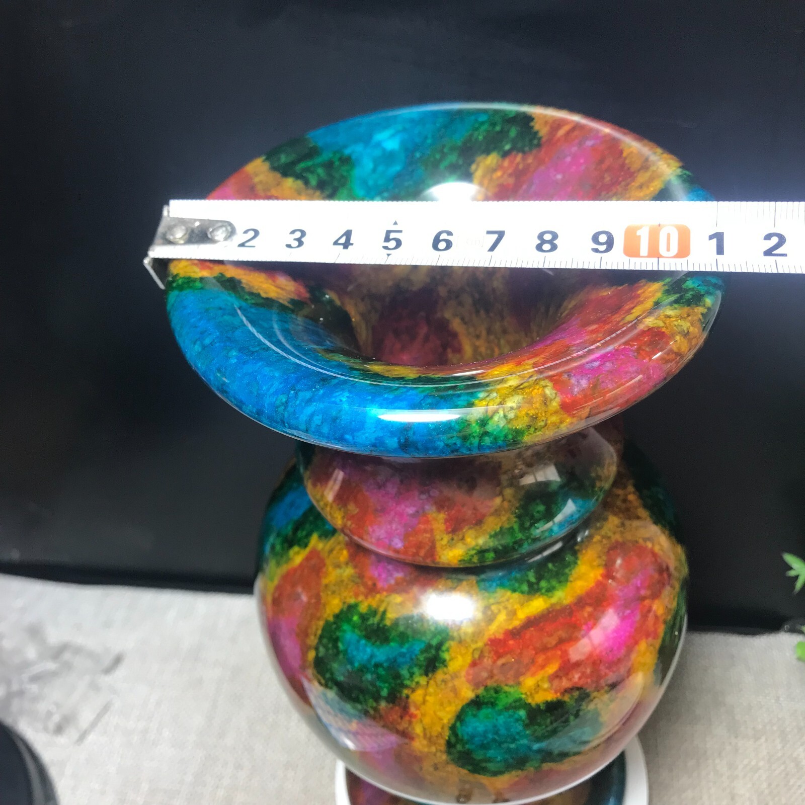 1PCS 3.2kg “Seven Colors Jade” Crystal Quartz Vase Specimen Collection