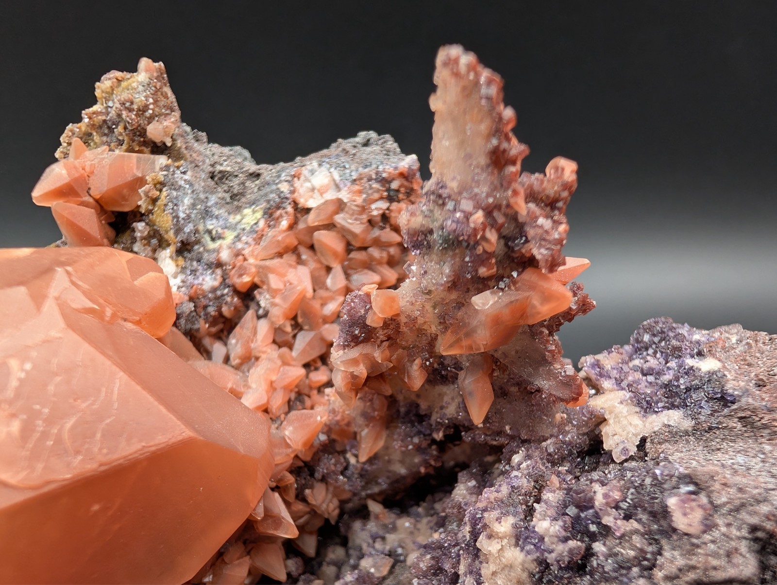 Calcite with Hematite – Hubei, China