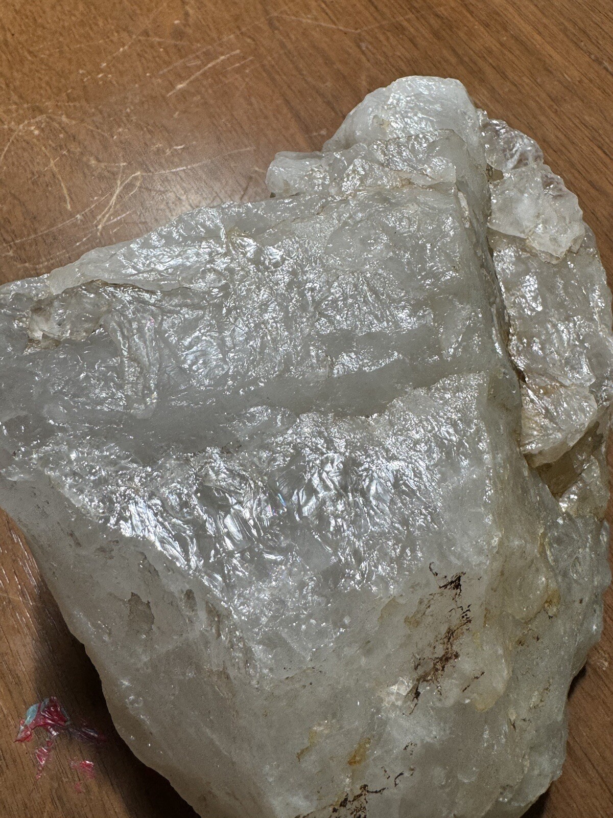 6.6lb Clear Smoky Quartz Crystal Cluster Rainbow Luminescent Rough Specimen