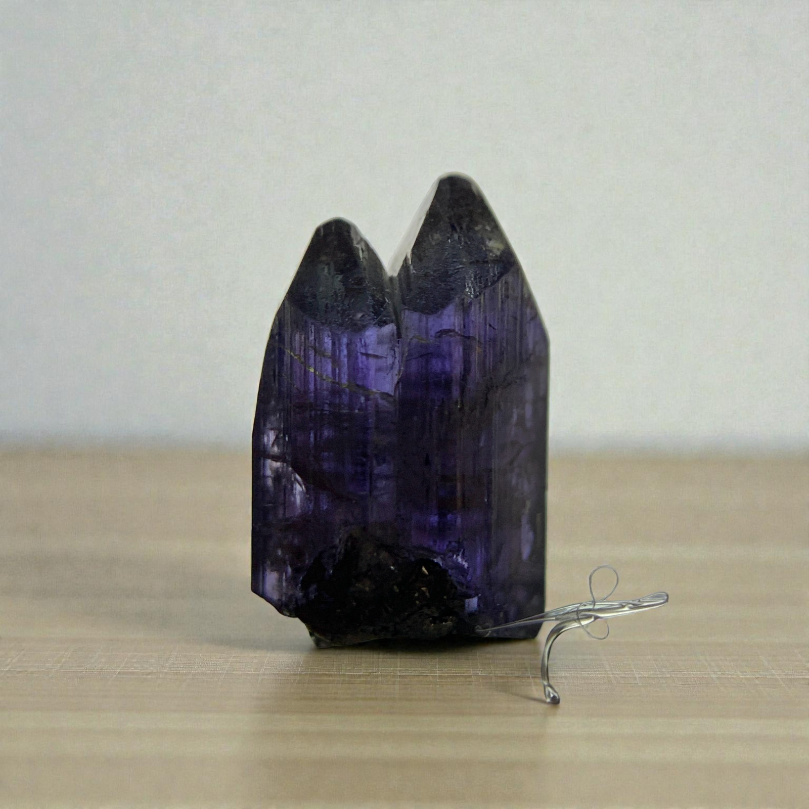 Untreated Bi color Natural Tanzanite Crystal From Merelani Hills 11.3 Carats