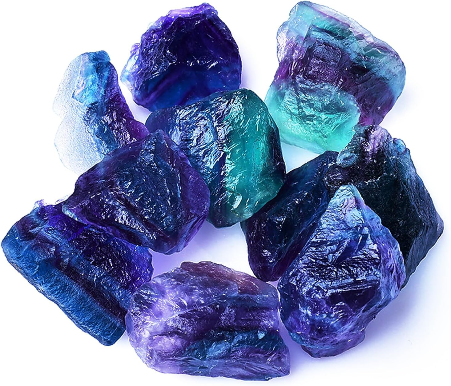 Raw Crystals, Large 1.2-2.0″ Healing Crystal Natural Rough Stones for Intuition,