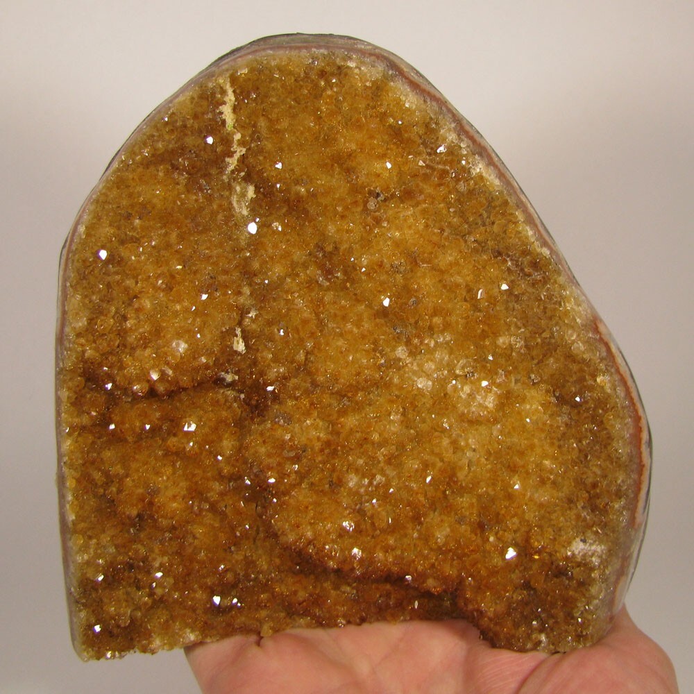 5.7″ Polished CITRINE Crystals Cluster Freeform Standup – Brazil – 4 lbs.