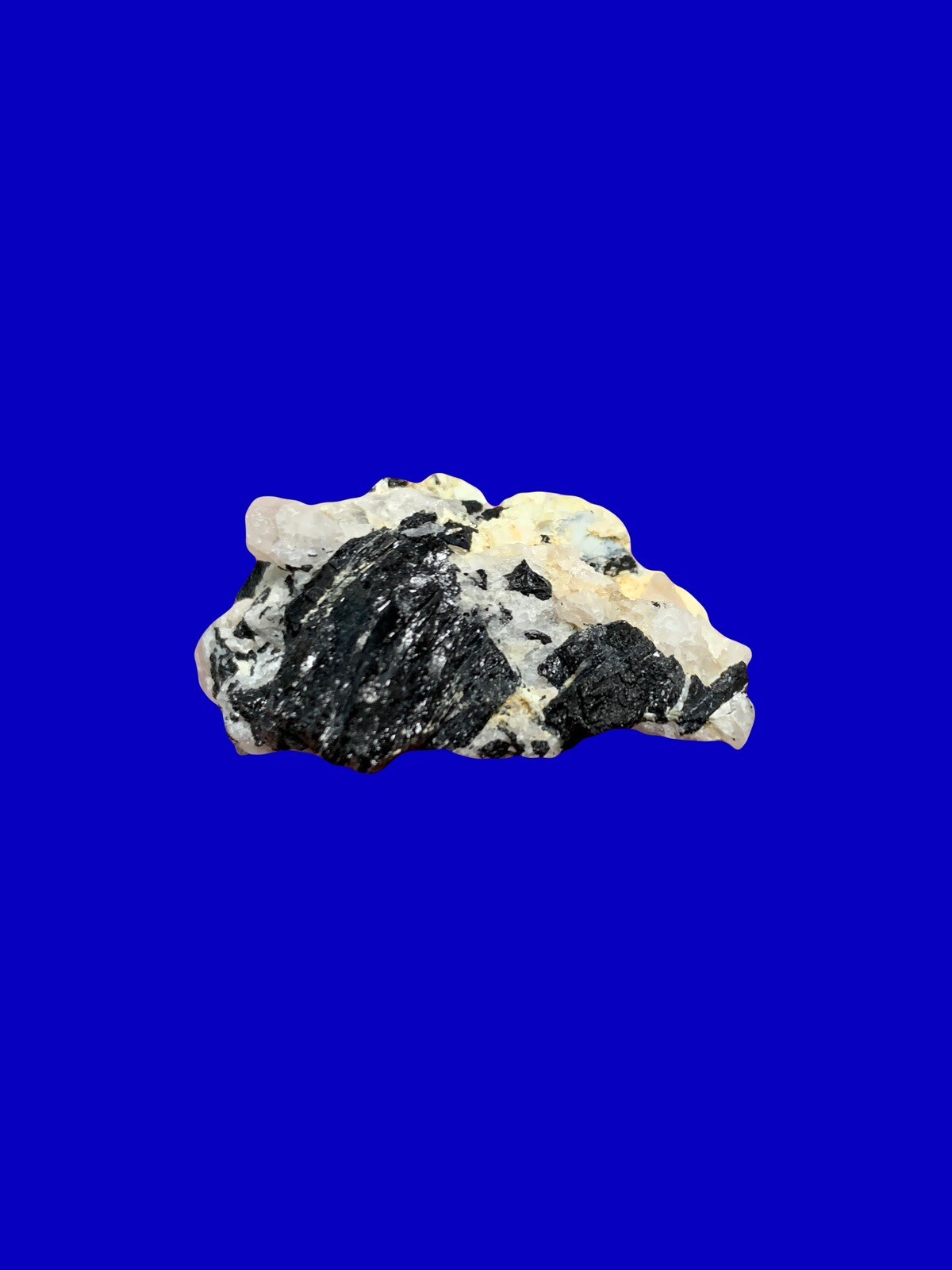 Golden Beryl (Heliodor)/Black Tourmaline. Crystals Gemstones Rocks Minerals