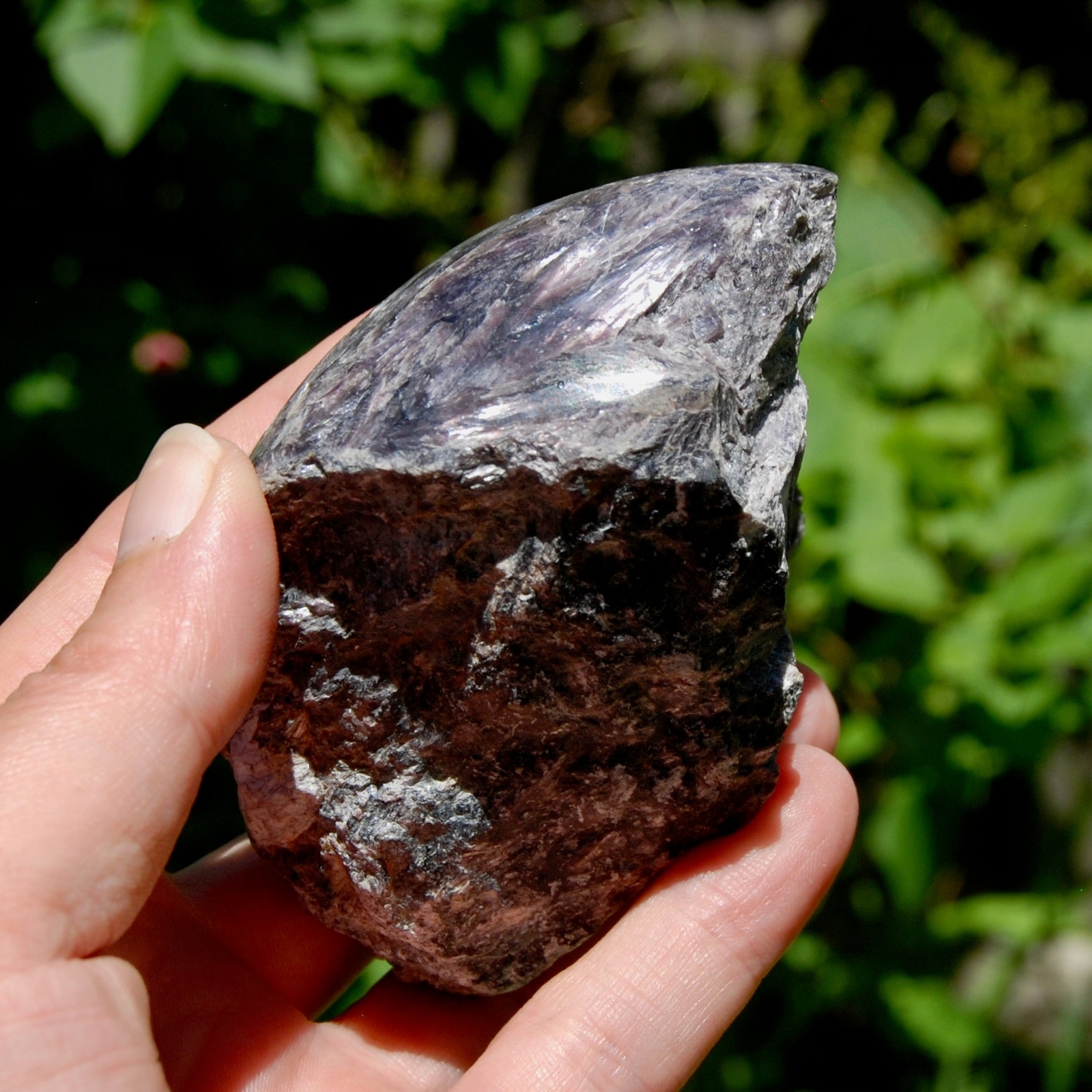 3.75in 384g Flashy Gem Lepidolite Crystal Semi Polished Freeform, Madagascar spl