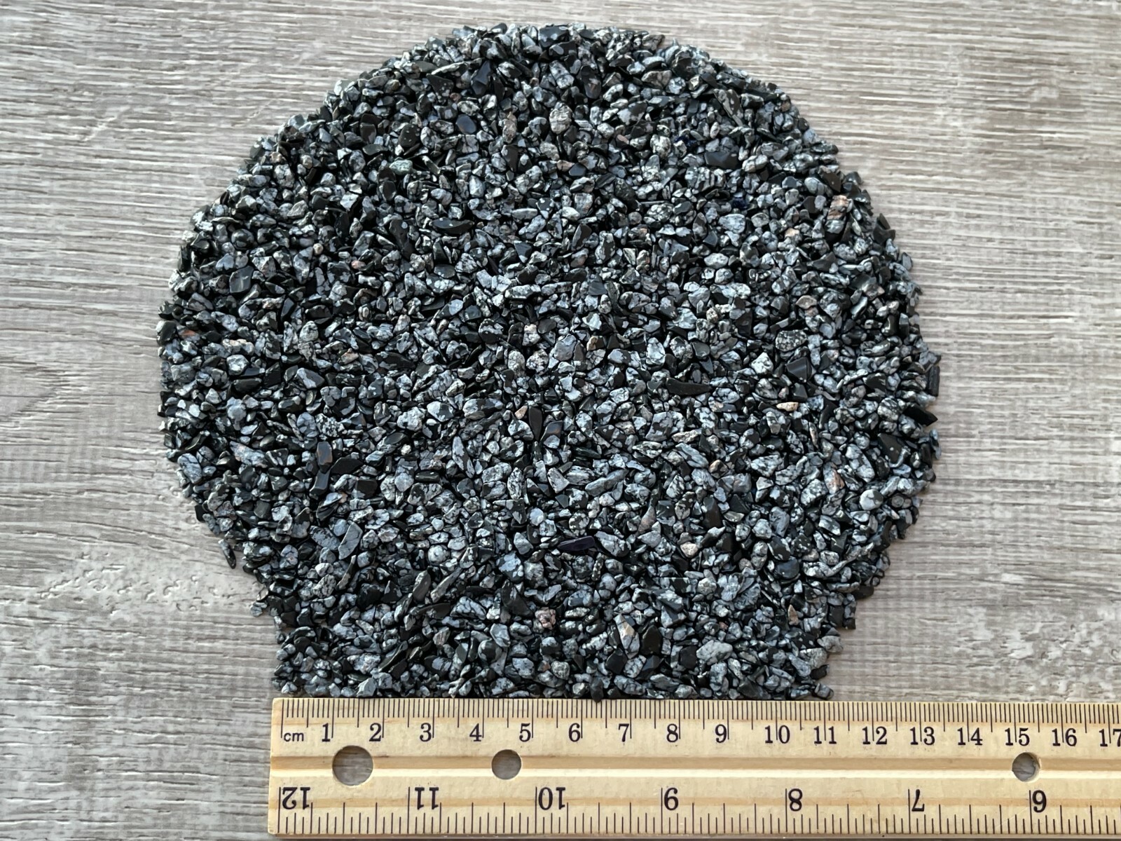 Grade A++ Snowflake Obsidian Semi Tumbled Gemstone Mini Chips 3 – 6 mm, Bulk Lot