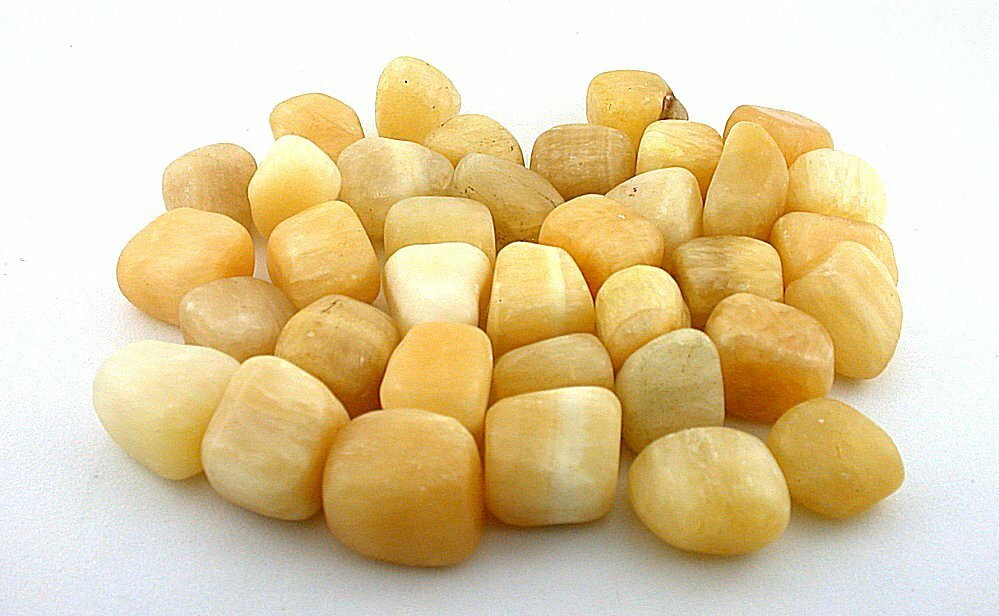 1/2 Pound Aragonite Tumble Polish Polished 3/5 To 3/4 Inch Gemstone Stone T16