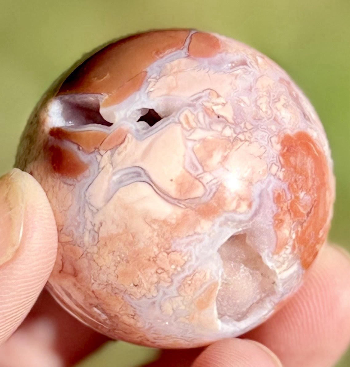 Cotton Candy Agate Sphere 40mm/87g