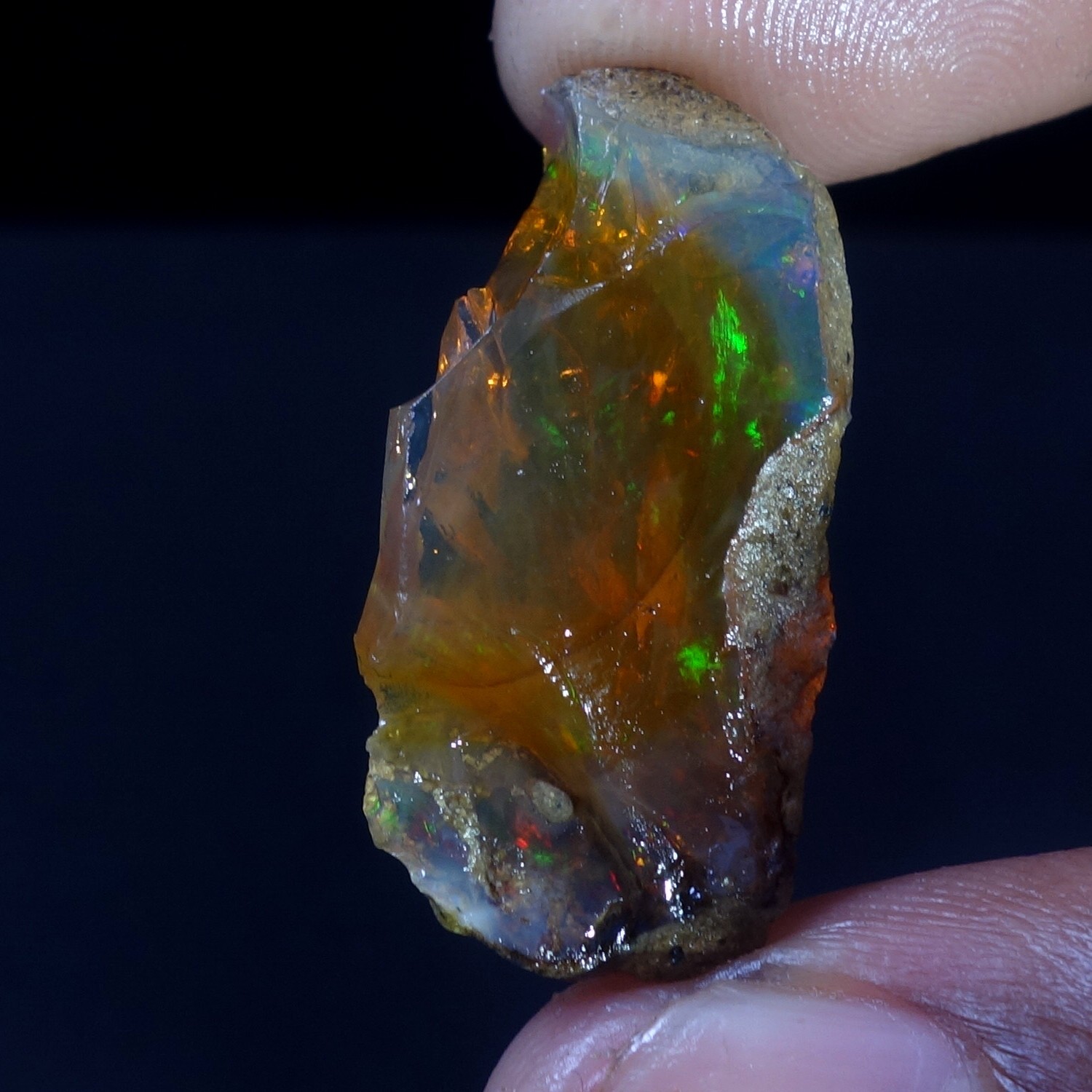 Natural Oil Opal Rough Ethiopian Fancy Opal Raw Crystal October Birthstone 653