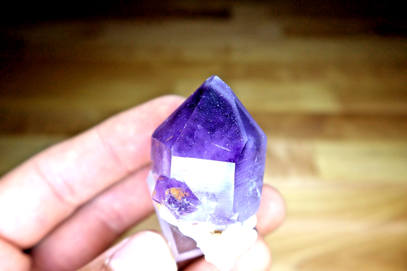 Ametheyst crystal specimen From Madagascar. Deep Purple, on Matrix