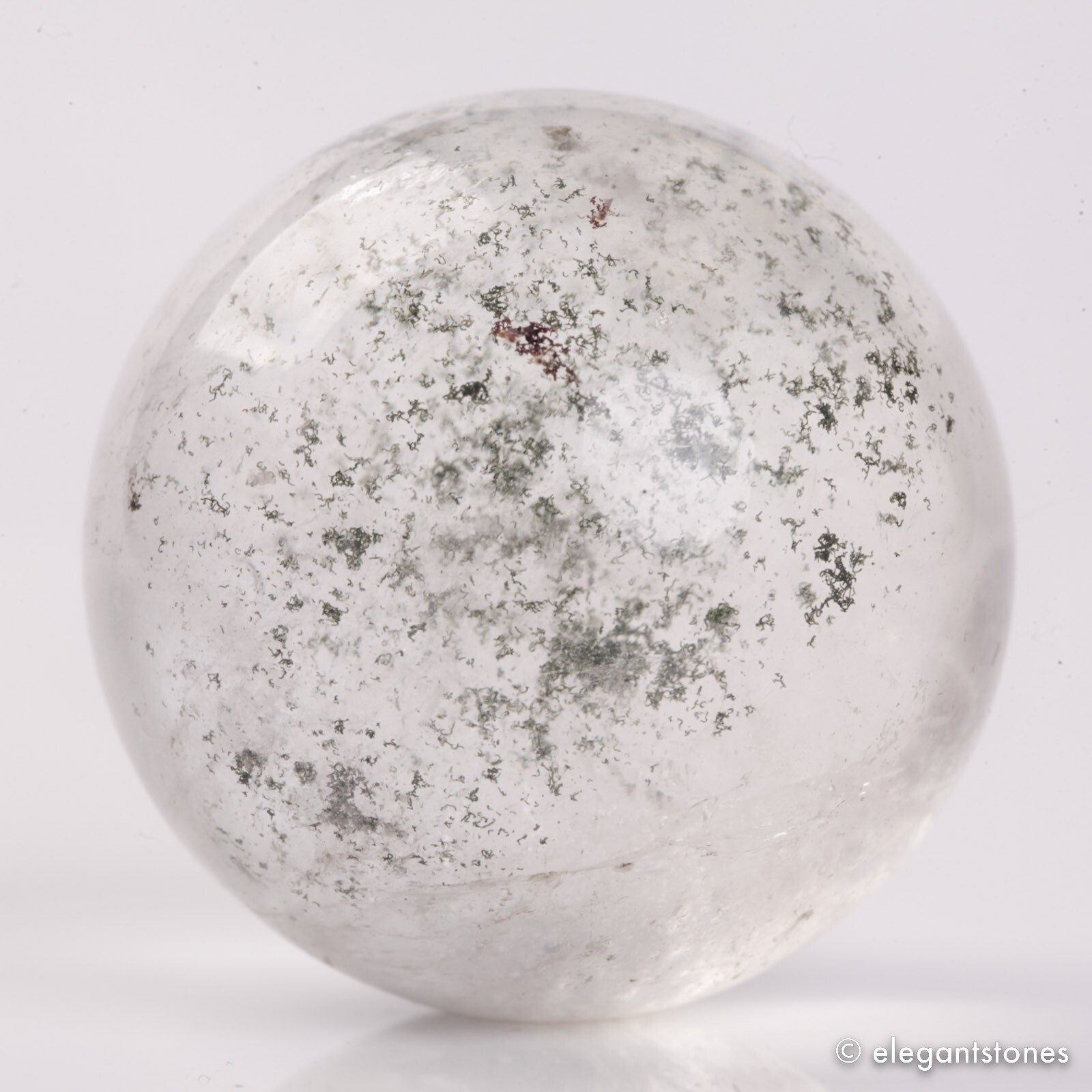 64g36mm Natural Garden/Phantom/Ghost/Lodolite Quartz Crystal Sphere Healing Ball