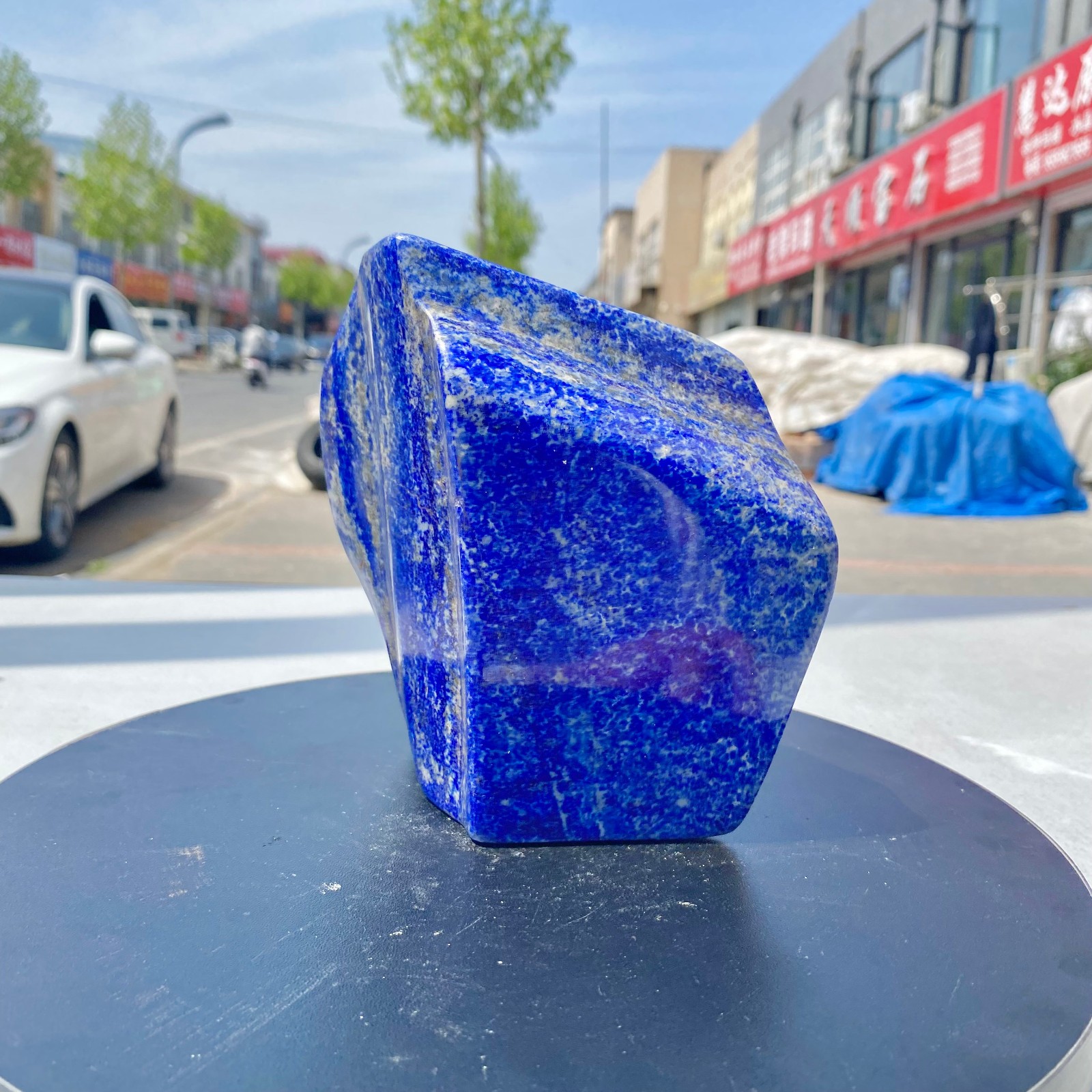 3.52LB Natural Stone Lapis Lazuli Freeform Polished Crystal Mineral Specimen