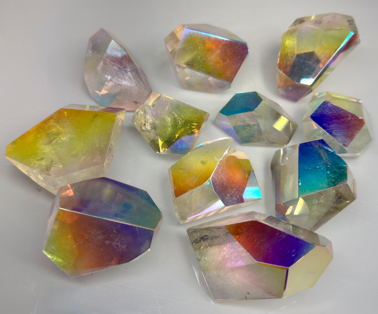 Wholesale Lot 2 Lbs Angel Aura Quartz Freeform Crystal Healing Energy
