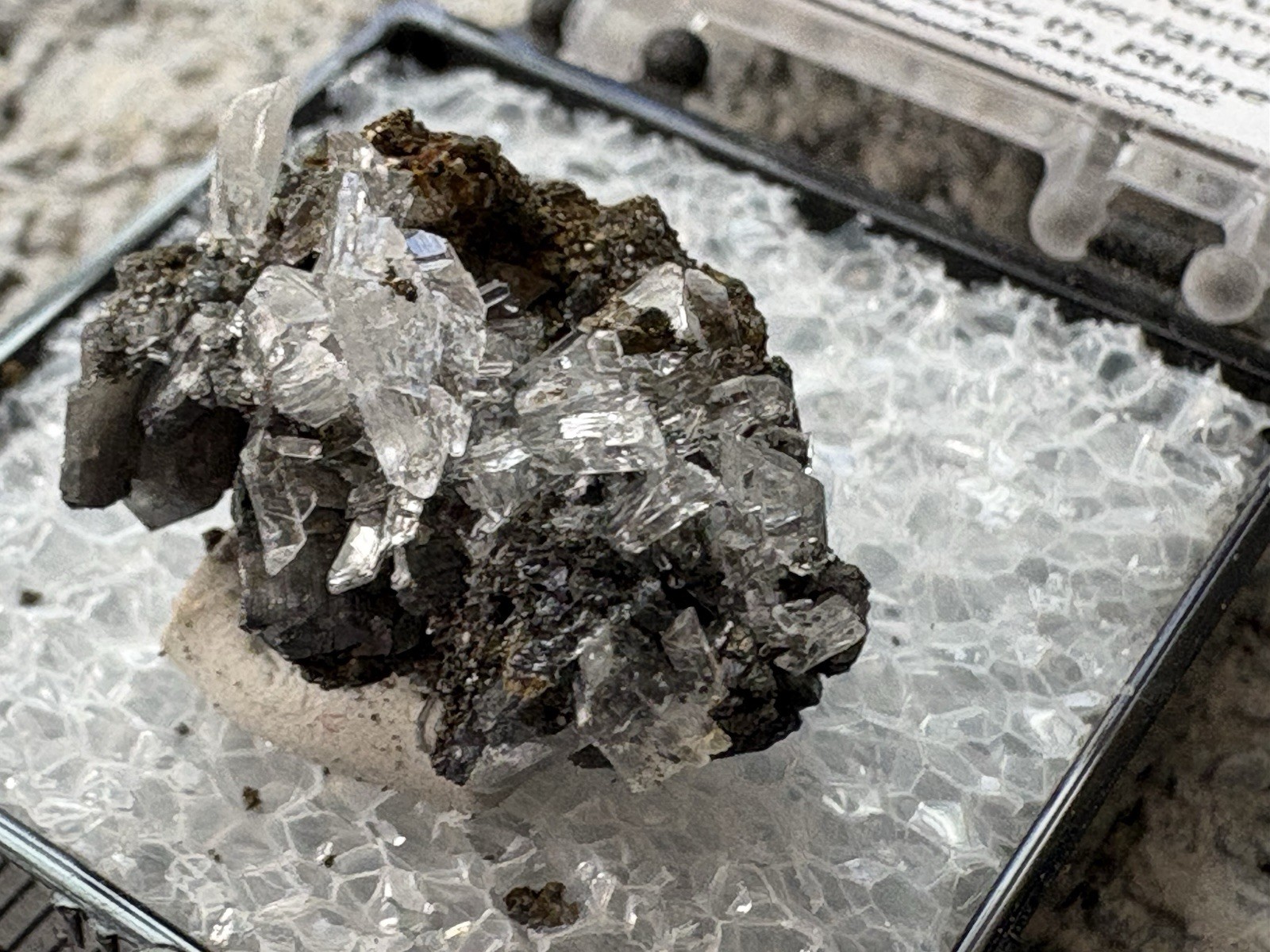 18712 TN Boulangerite Quartz Chalcopyrrite Cerussite Bastenberg Mine Ramsbeck B
