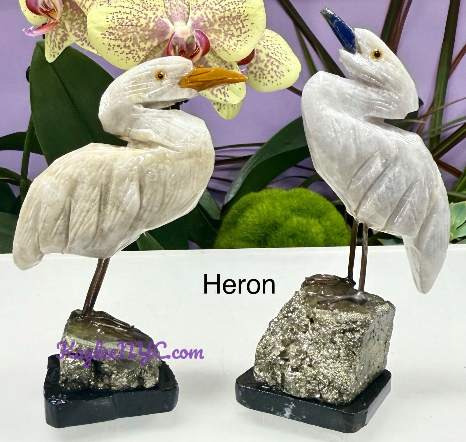 Wholesale Lot 4 PCs Mix Natural Crystals Birds Healing Energy