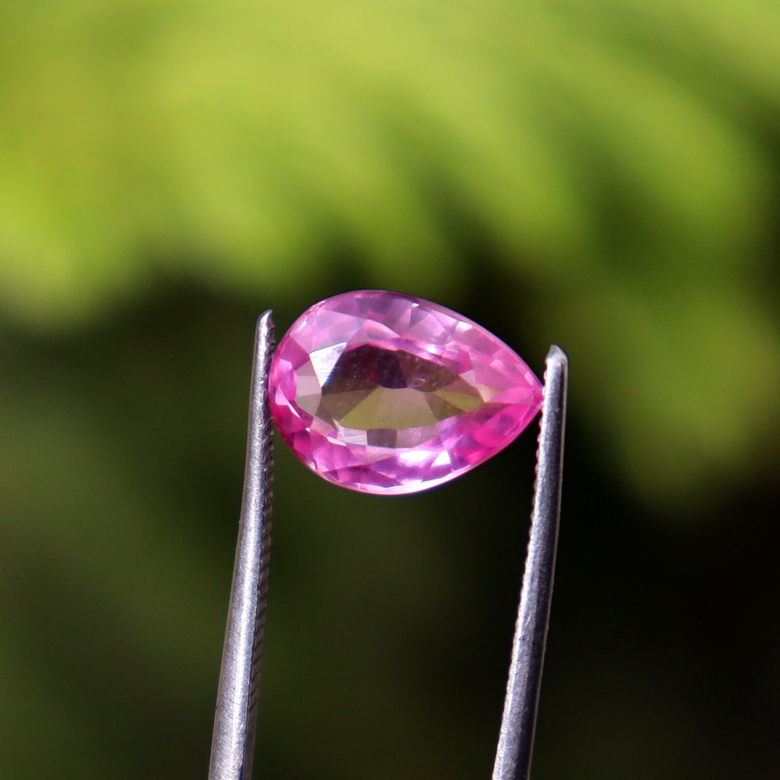 3.10 Ct Pink Sapphire Natural Certified Loose Gemstone Pear Shape Best Offer