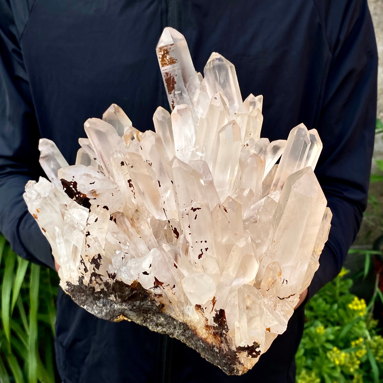 10.25LB Large Natural White Clear Quartz Crystal Cluster Rough Healing Specimen