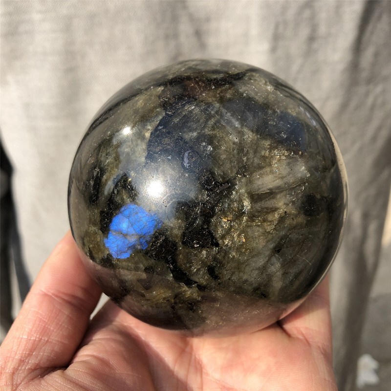 1kg Natural labradorite crystal Ball Quartz Crystal Sphere Reiki