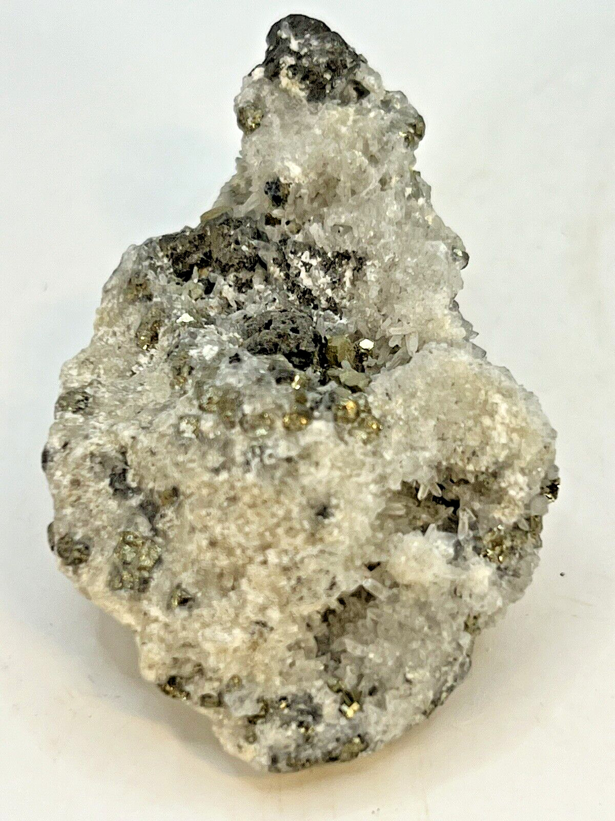 Natural Iron Pyrite-Quartz Specimen from Minas Gerais, Brazil 26 Grams
