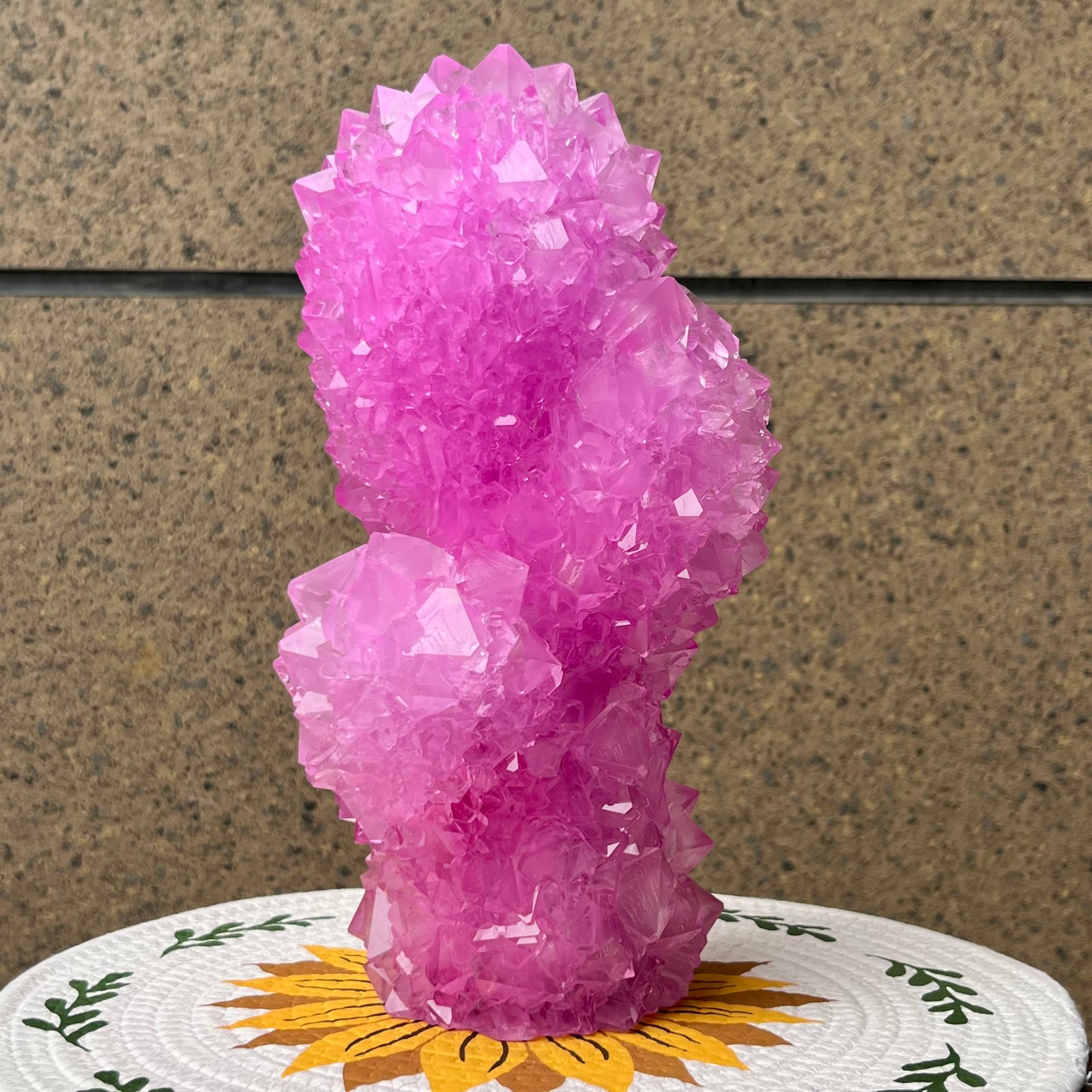 6.2 lb Alum Crystal Cluster Sharp Point Tower Formation Specimen