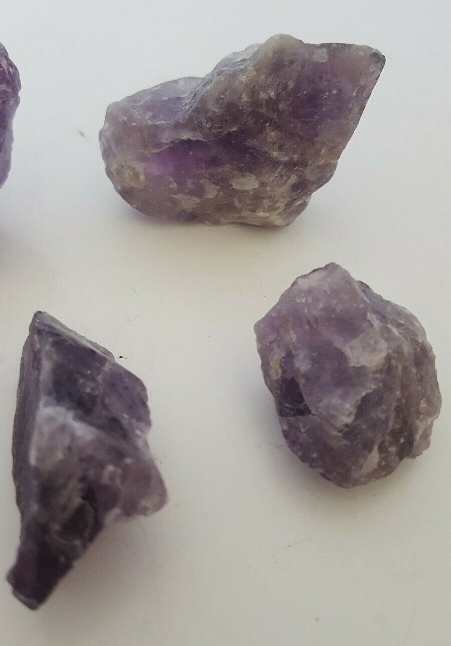 Amethyst Natural Crystals 175g from Brazil 5 Pieces Purple Reiki