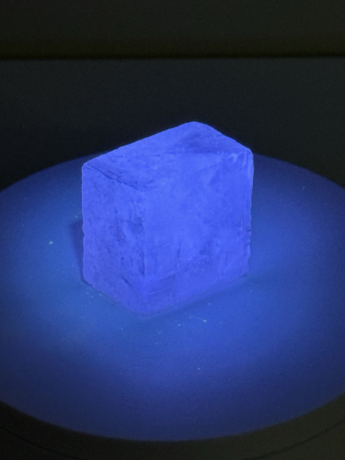 RADIANT Iceland Spar Calcite Crystal Specimen w/ Terlingua-like Fluorescence