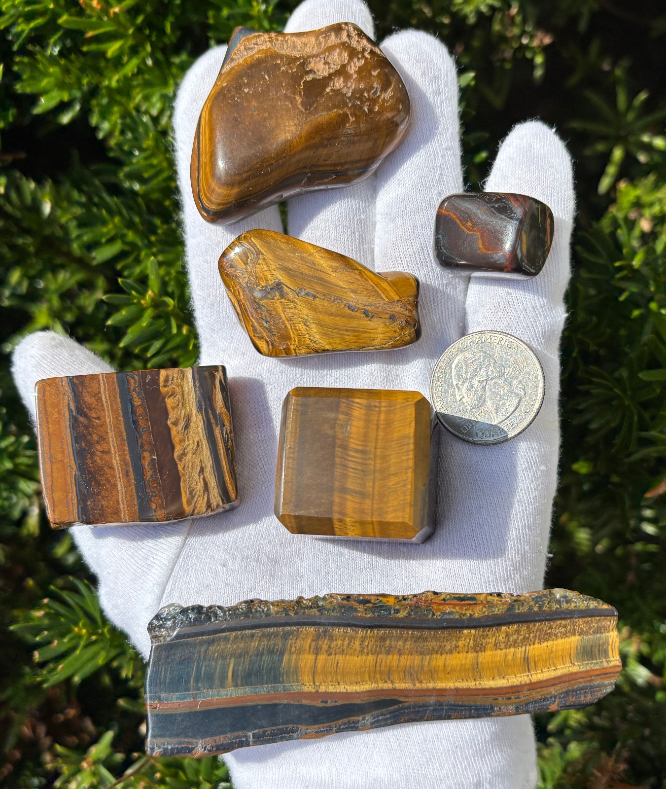 USA SALE 222g LOT TIGER EYE CUBE/TUMBLE/POLISHED SLAB/SLICE/TIGER IRON/TUMBLES