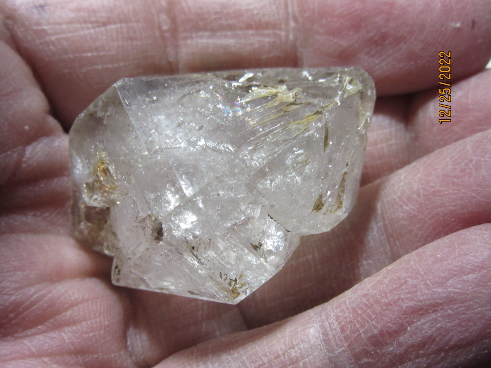 Natural Herkimer Diamond Quartz 1 5/8″ Crystal Herkimer, NY Reiki NHDQC-2