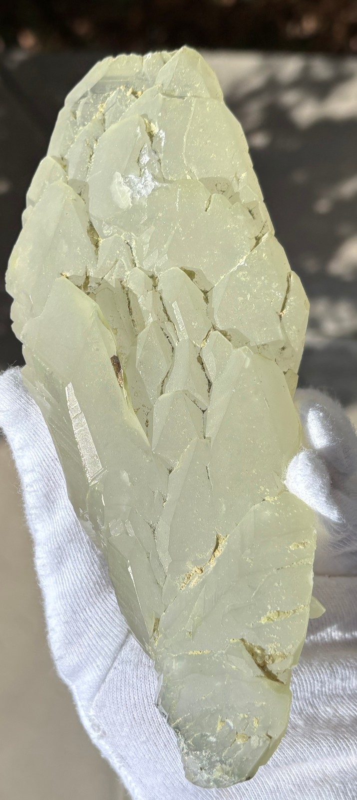 USA SALE SEE VIDEO 479g 1LB+ 6.1″ LARGE ELESTIAL EPIDOTE QUARTZ CRYSTAL SPECIMEN