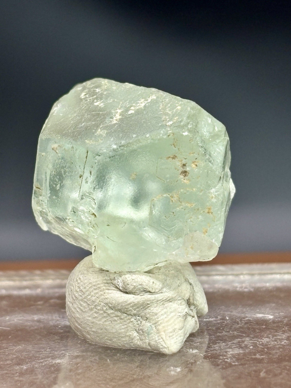 Green Fluorite Shigar Rough Crystal Mineral Specimen Display Piece 20g