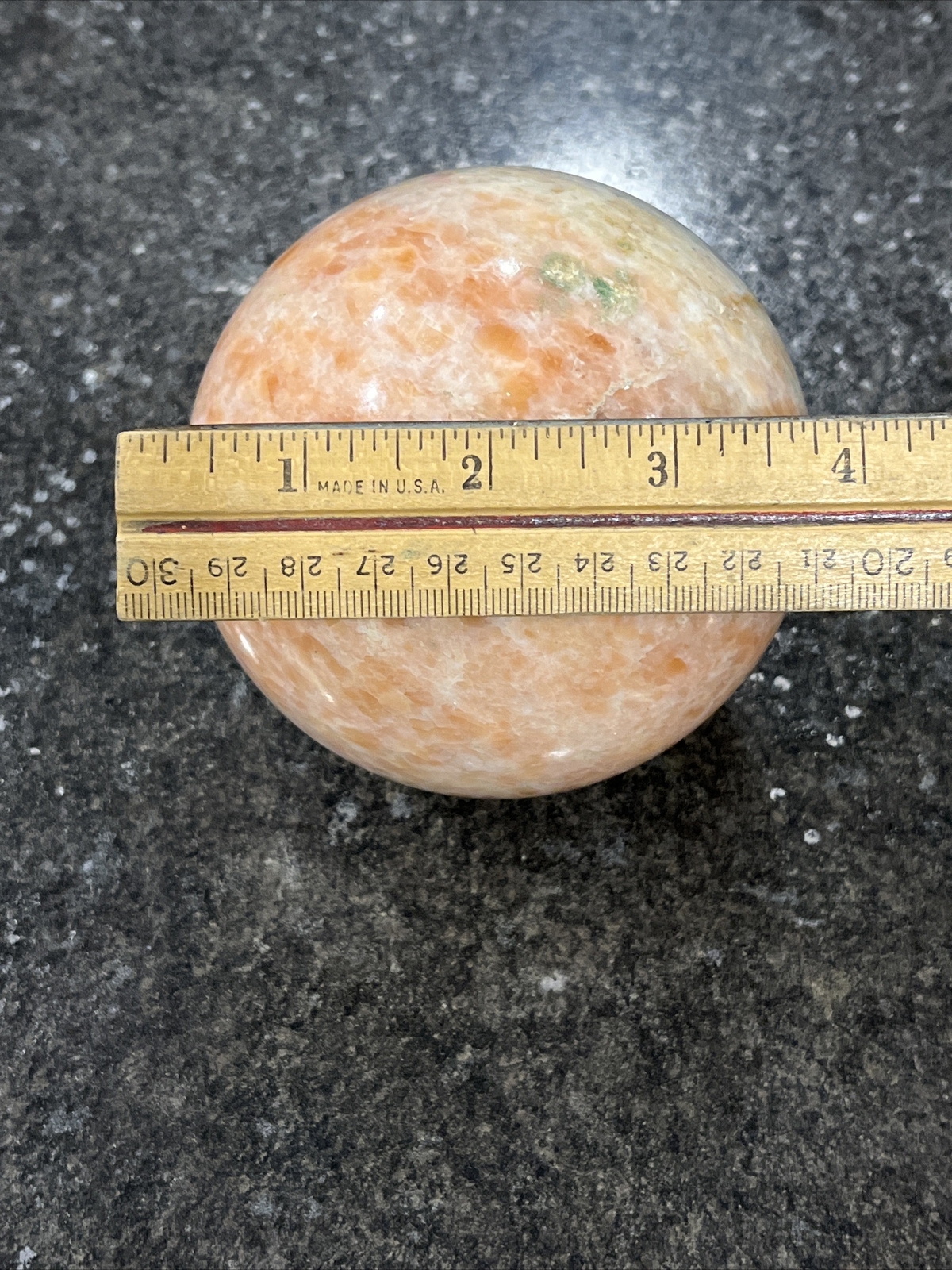Large 1576g (3.75lb) Sunstone Quartz Crystal Sphere Polished Healing Stone🔥