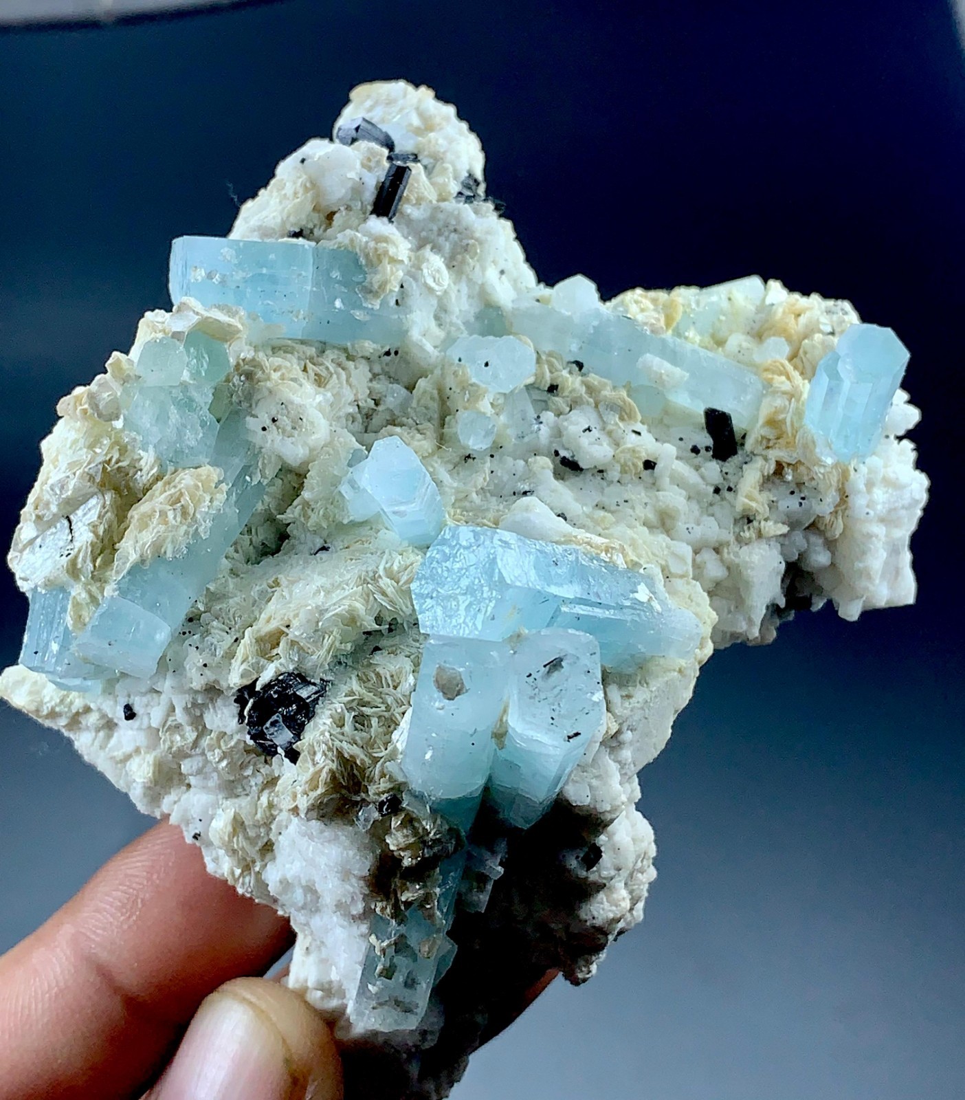 737Carat Top Quality Aquamarine Crystal Specimen From Skardu Pakistan.Rare Color