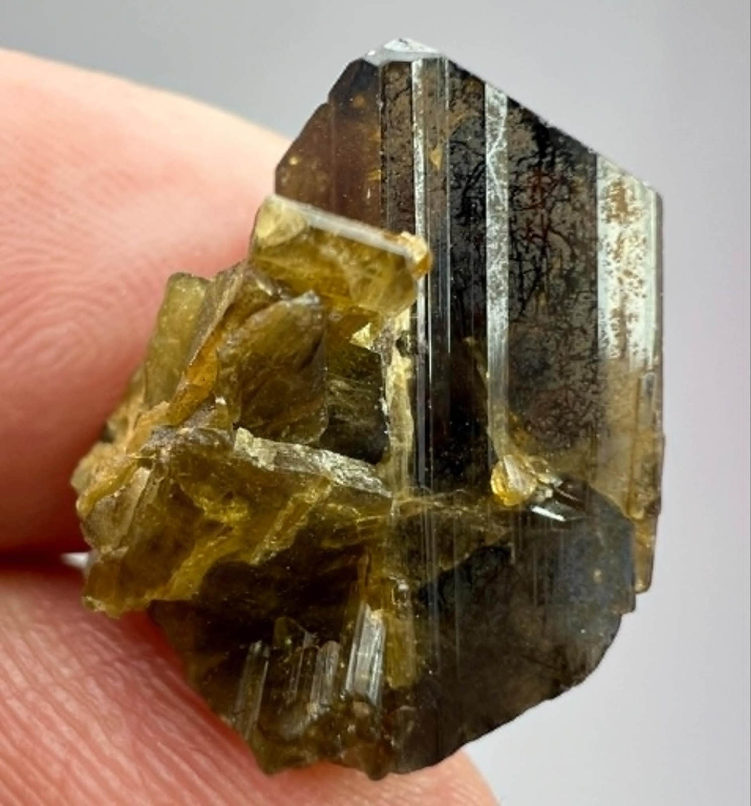27 CT Natural Classic Epidote Crystal From Skardu Pakistan s-9