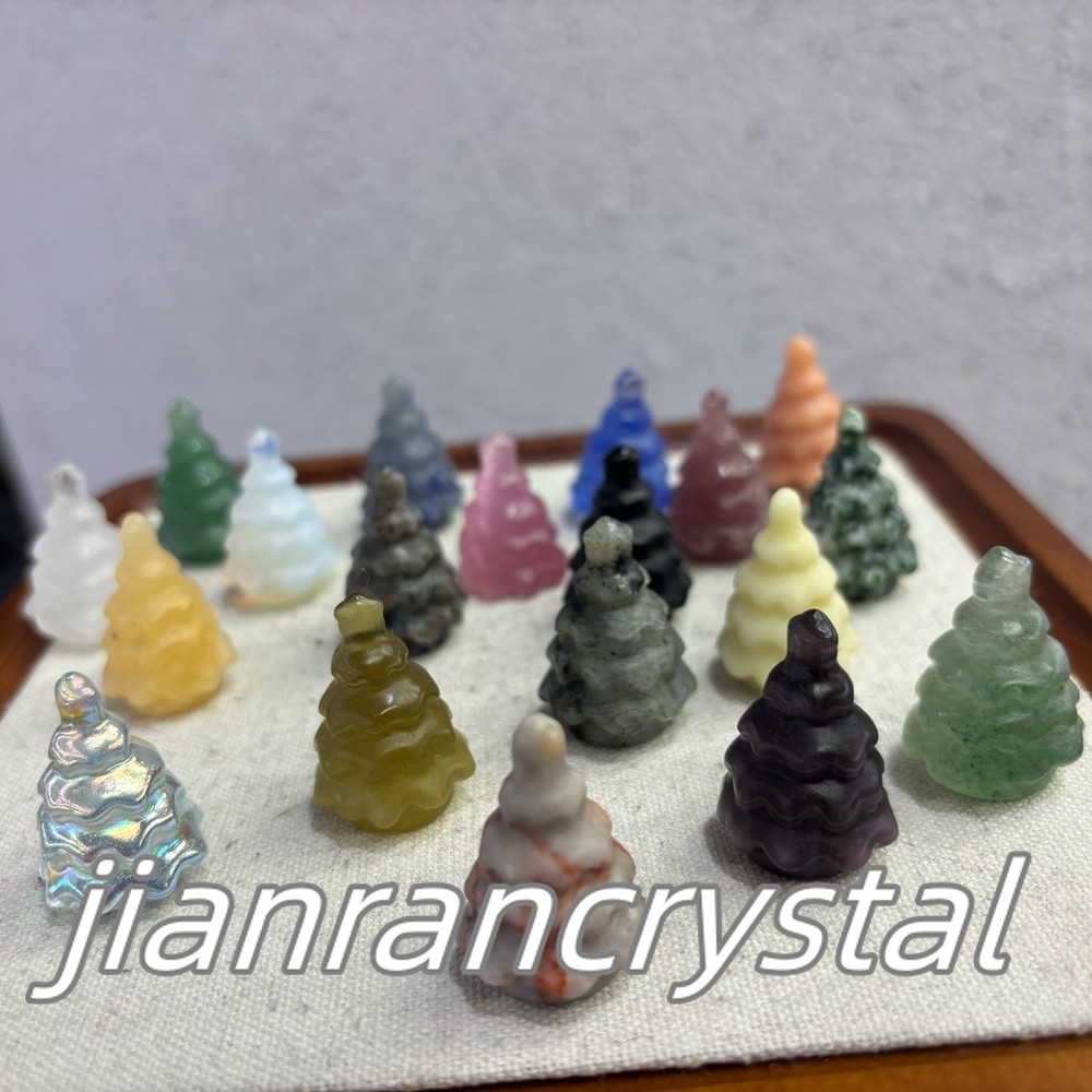 50pcs MIX Natural Quartz Crystal Christmas Tree Skulls Carved Skull Wholesale