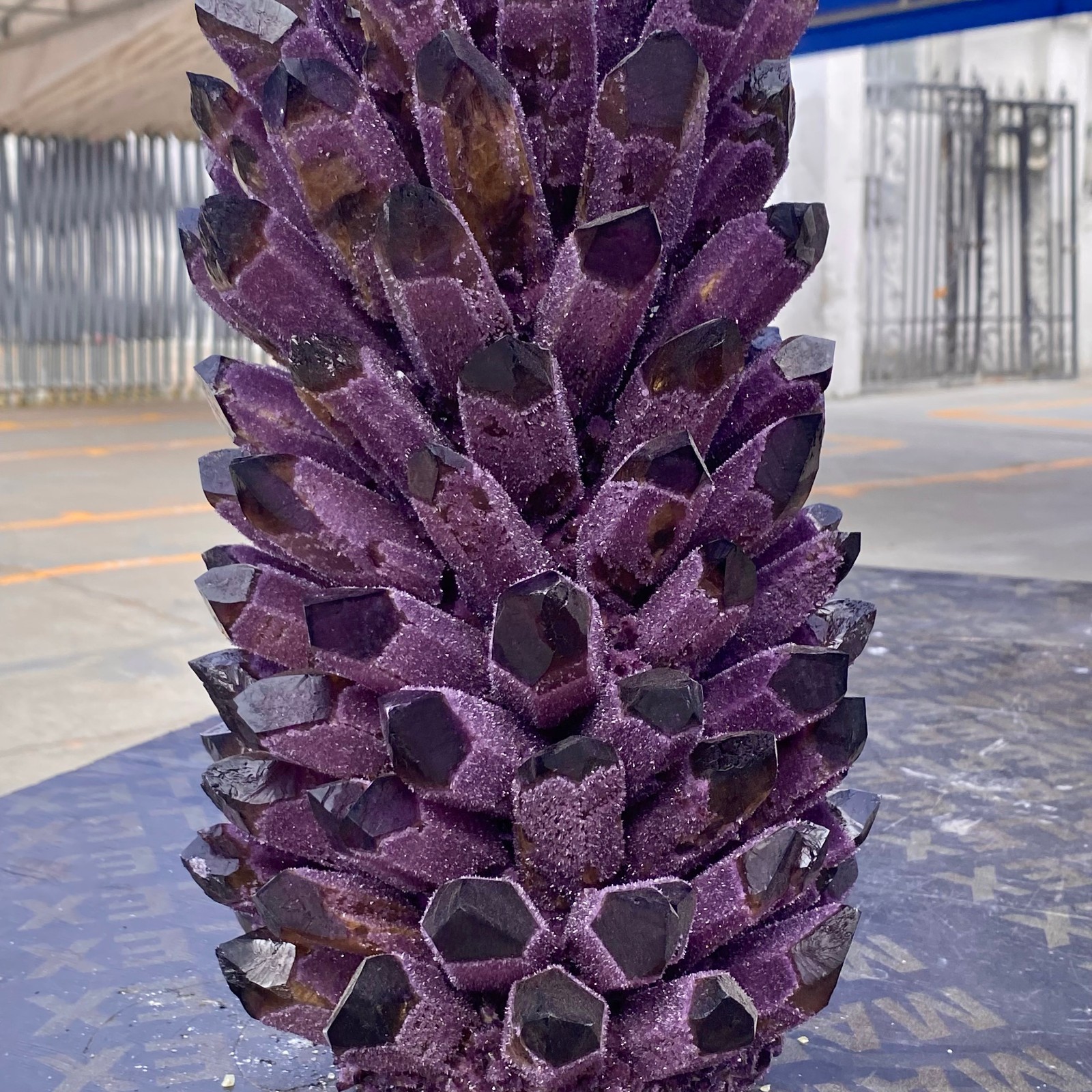 26.7LB Natural Purple Crystal Cluster/Flower Shape Mineral Specimen healing