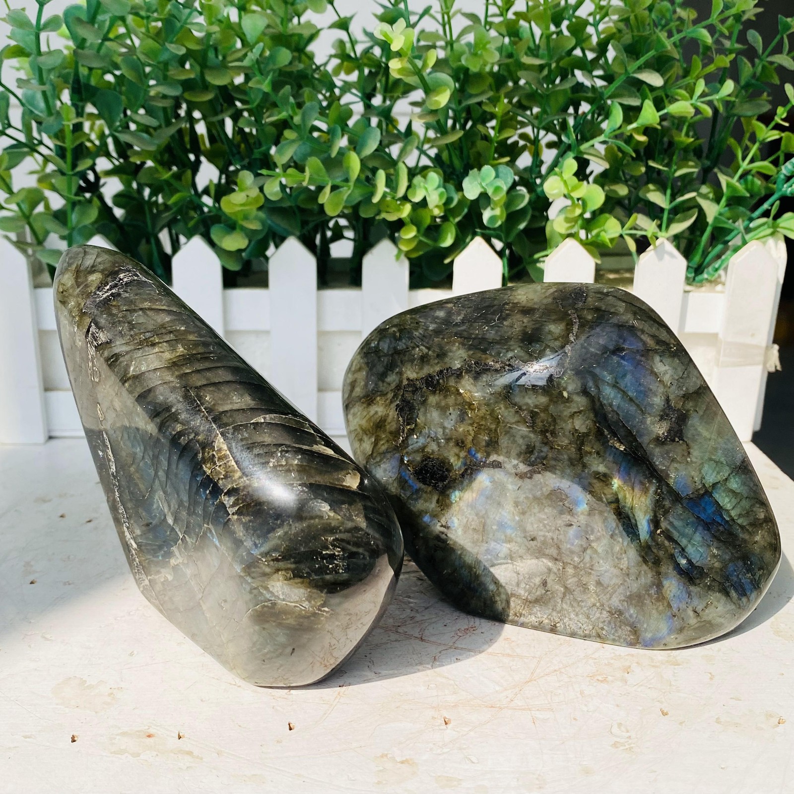 Natural Purple Labradorite Quartz Crystal Freeform Mineral Specimen 1600g