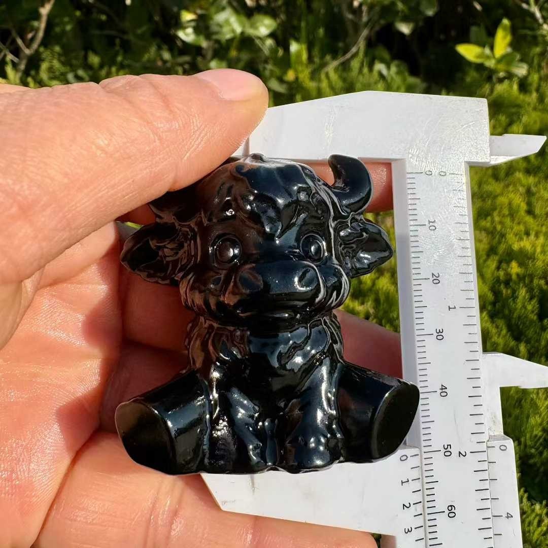 natural Mixed crystal quartz carved skull Reiki energy gift Randomly 1pc