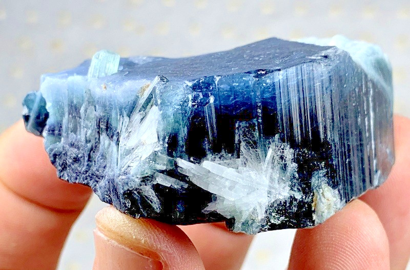 670 Carats beautiful blue Cap Tourmaline Crystal Specimen from Afghanistan